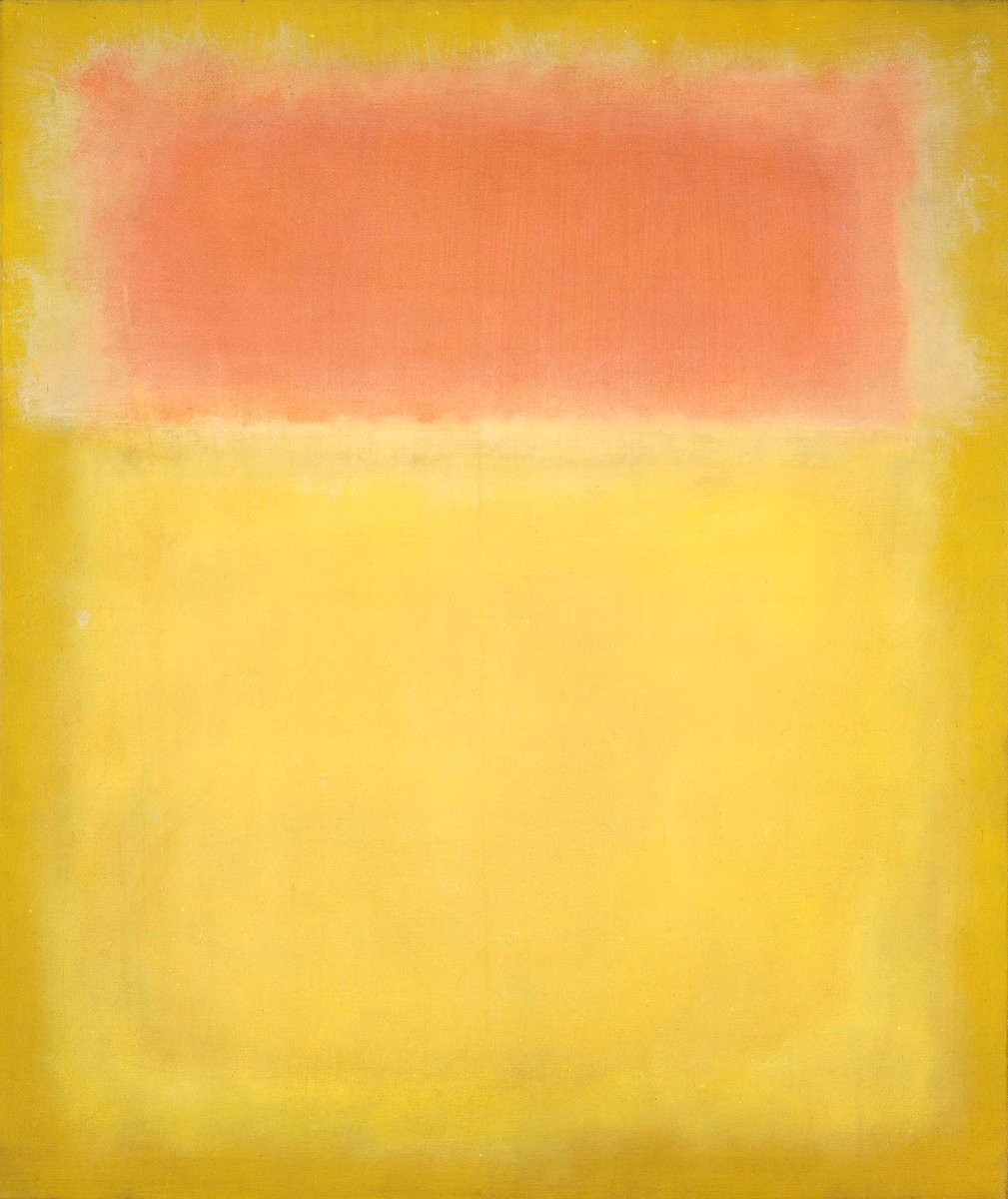 #매일_만나는_미술관 Untitled Mark Rothko 1951 Oil on canvas 112.4 x 94.9 cm ©National Gallery of Art 💛 #artwork #artist #MarkRothko