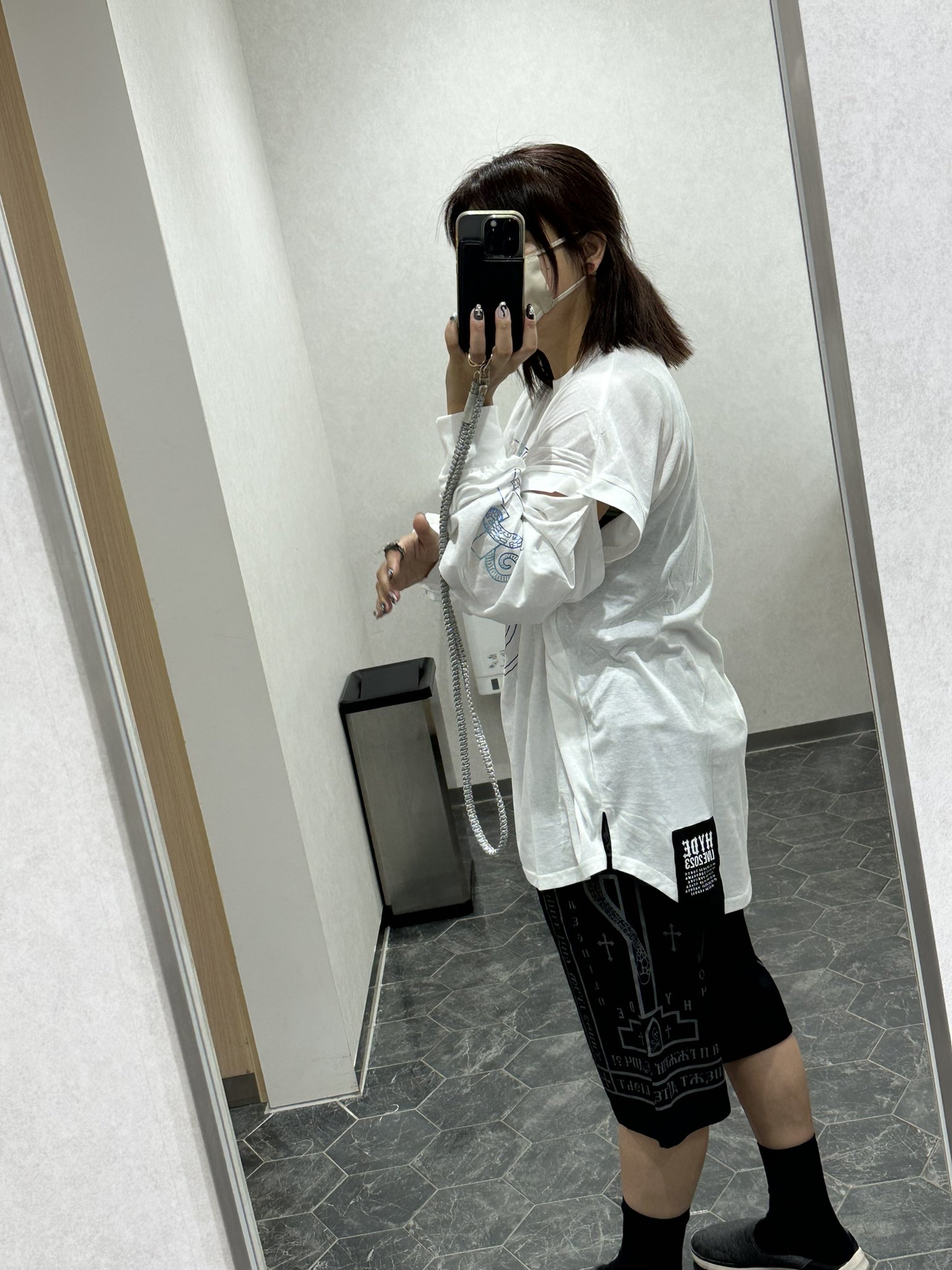 sumomoさん専用】サイケデリック Tシャツ ハーフパンツ スリッポン
