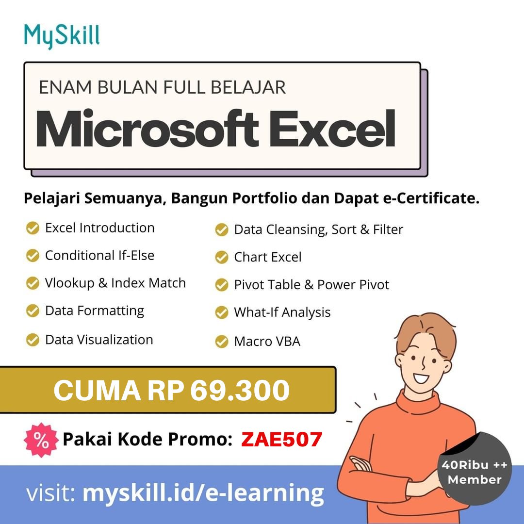 Info pelatihan on twitter microsoft excel materi kursus excel