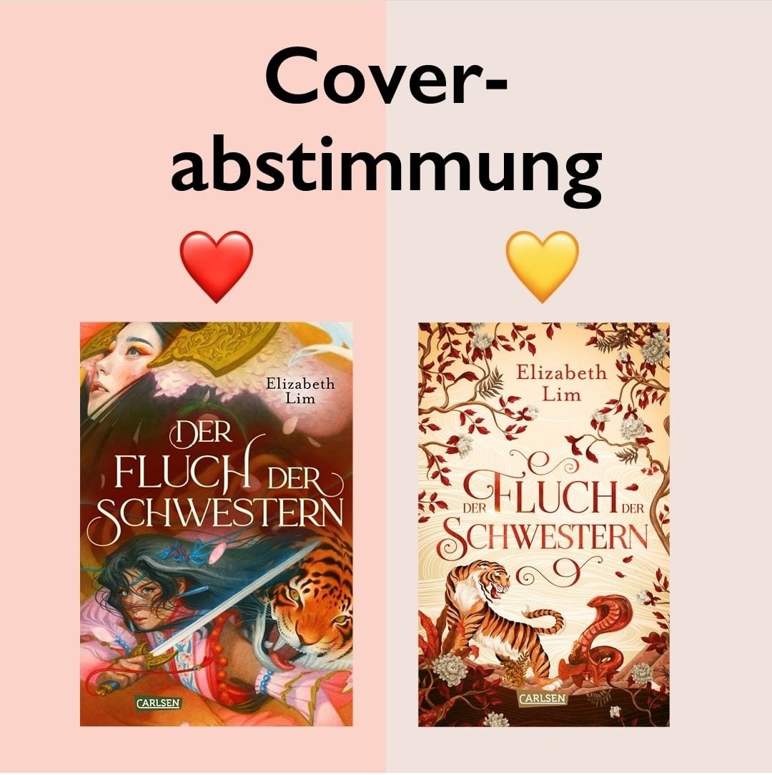 Auf Instagram läuft eine Coversbstimmung für das neue Buch von Elisabeth Lim. Während das linke dem Originalcover ähnelt werden rechts erneut asiatisch gelesene Figuren durch Tiere und Blumen ersetzt.  

Abstimmen könnt ihr hier

instagram.com/p/CtizPBEPlaF/…