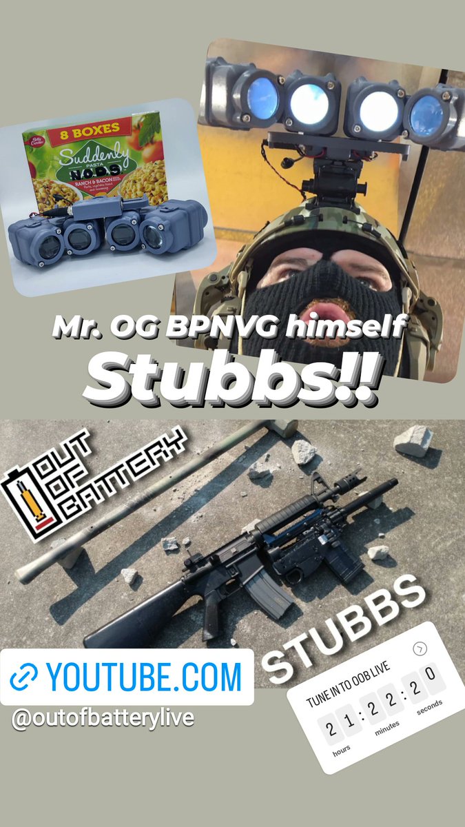 Come see this fuckin beauty ( <a href="/Stubbs_GunGuy/">Stubbs, Medicinal Firearms Advocate</a> ) at 9pm Eastern tomorrow night on <a href="/OoBLiveShow/">Out of Battery Live</a>