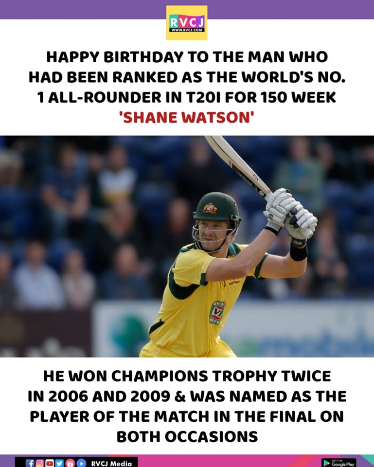 Happy Birthday Shane Watson   