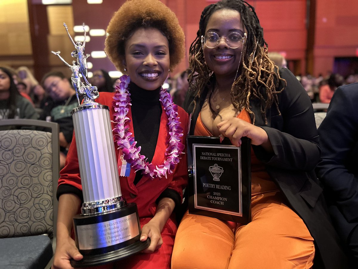 RucinskiBrian's tweet photo. TF North is officially home to two National Champions from the National Speech and Debate Tournament in AZ!!! Christiana in Storytelling AND Destinee in Poetry Reading!! So proud of Coach May, Coach Posley, and the students who have all put in countless hours of work! #TruNorth https://t.co/50dl8HFzsL