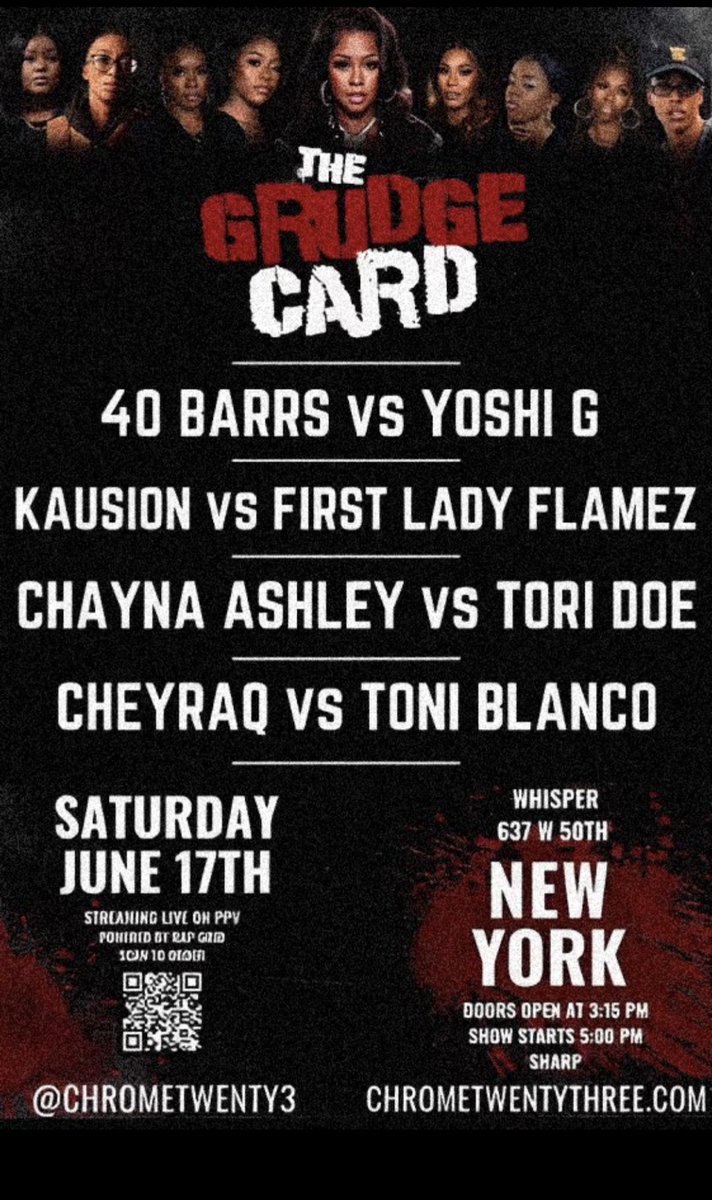 Miz_F_Dot's tweet image. #TheGrudgeCard tomorrow Saturday June 17 Get your tickets.