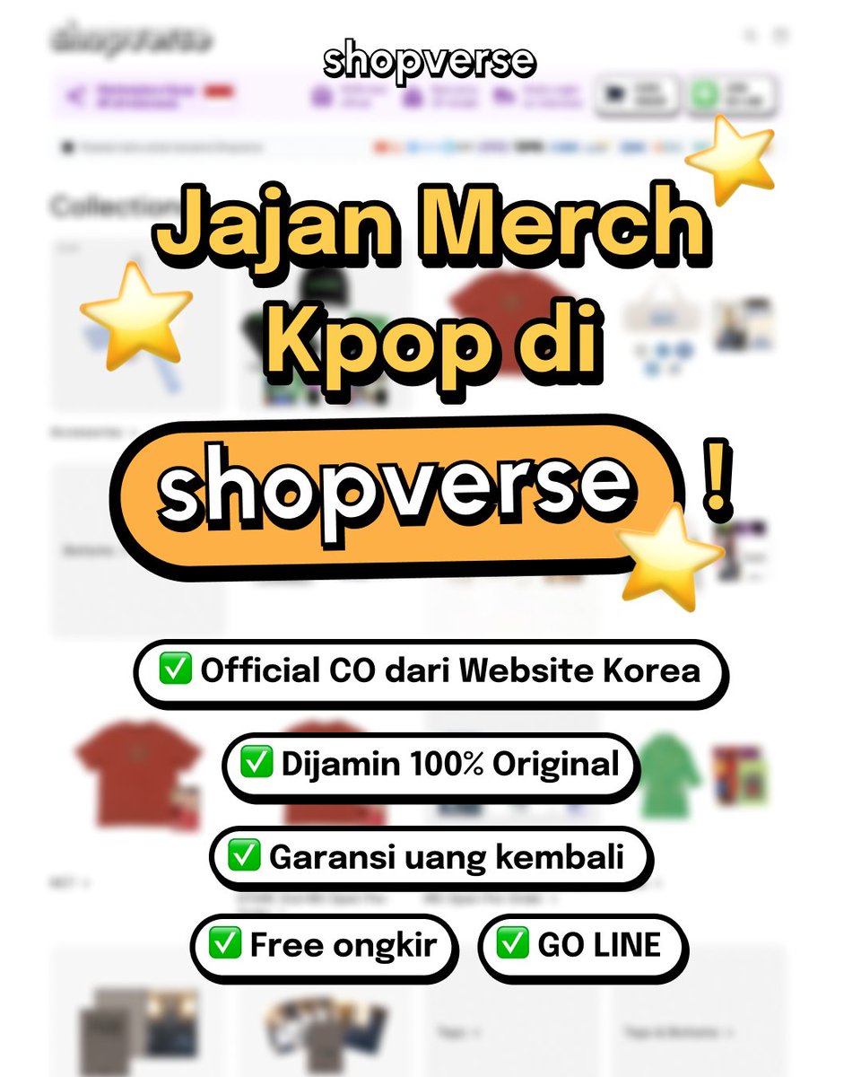 shopverse_id's tweet photo. Pengen beli merch kpop... tapi takut KETIPU 🥹🥲
Siapa yang pernah merasakan? Haduh jangan sampe deh!

Di @shopverse_id kamu bisa jajan md kpop dengan aman &amp; nyaman!
Semua barang 100% official~

Yu jajan sekarang! https://t.co/QC1tgsxief

#kpopina #kpopmerchmurah #kpopmerch https://t.co/LNUu7emWry