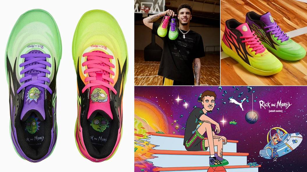 PUMA MB.02 x Rick and Morty Collection:❤️❤️❤️❤️ #RickandMorty #Rickmas: #ren_audley #leehardcastle #fanartfriday  
Original: SneakerFitsCom