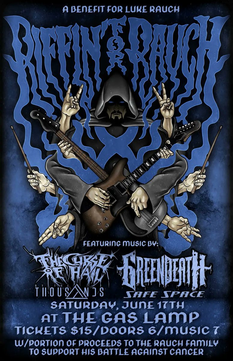 Yo! I'll be mc'ing this event TOMORROW  6/17 which benefits Luke of Druids / Modern Life is War during is ongoing cancer battle. Come out if you can!!