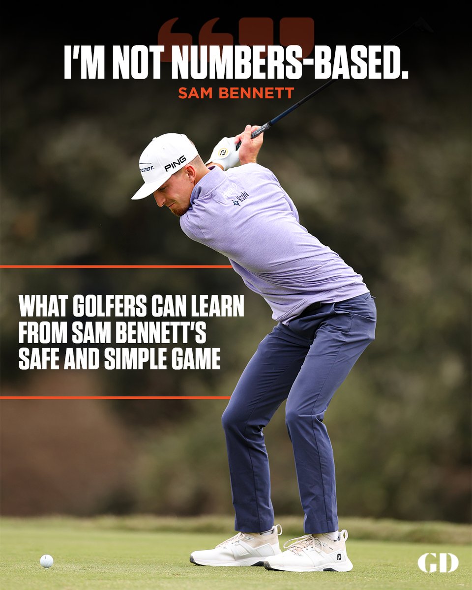 Sam Bennett's never had a coach, doesn’t watch his swing on video, and can’t quote you exact numbers about his game. 

Here's what that can teach you: glfdig.st/ZsJ350OQYGc
