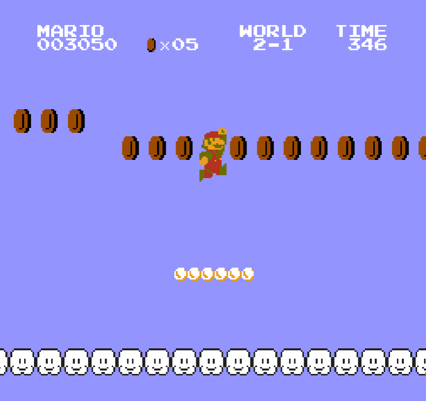 LuigiBrownCT's tweet photo. we got the cloud section and we got small fire mario glitch!

#turbowarp #smb #smbdx https://t.co/MzV5j5JoQb