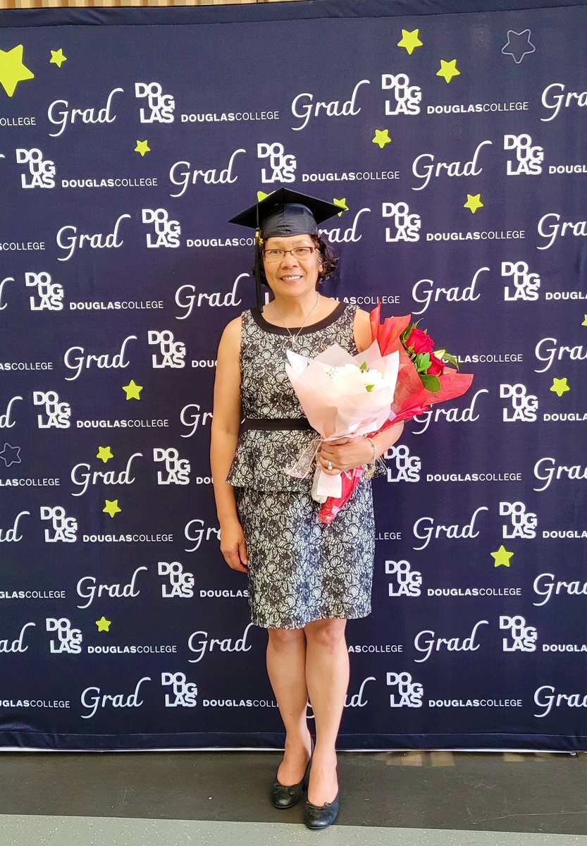 EarlaRiopel's tweet photo. The moment of truth. Finally graduated from #DouglasCollege's BBA-Accounting-15June23! So far, collected 165.5 credits since 2019 (incl.#UBC transfers-18 credits). Next,post-degree programs (Marketing/Personal Finance)!#USCPAexamGrandfatheredStatus or not, I got 150hrs+credits!🥰 https://t.co/zBivQqRMdS