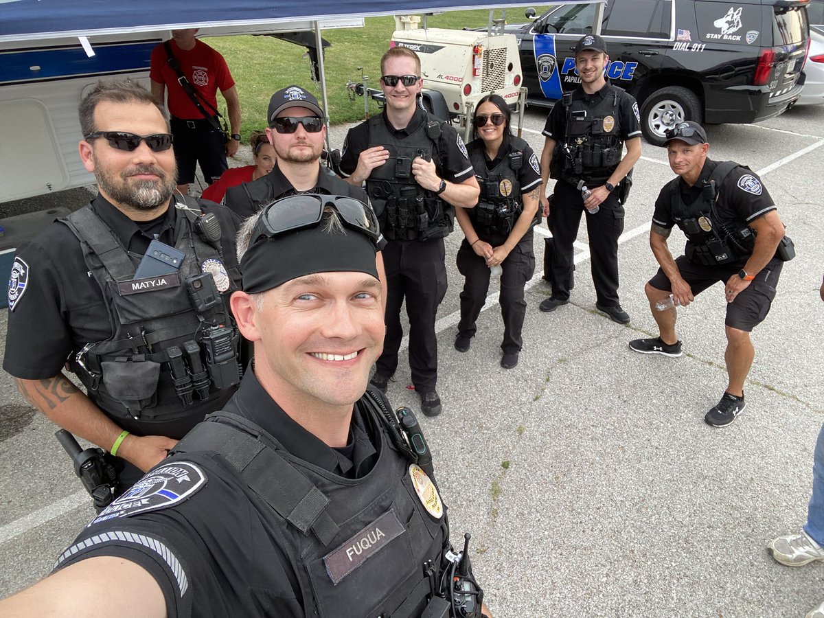 It’s hot and the lines are long. Be patient. Be nice. Stay safe. #papilliondays <a href="/OfcFMatyja_PPD/">Sgt. Frank Matyja #480</a>