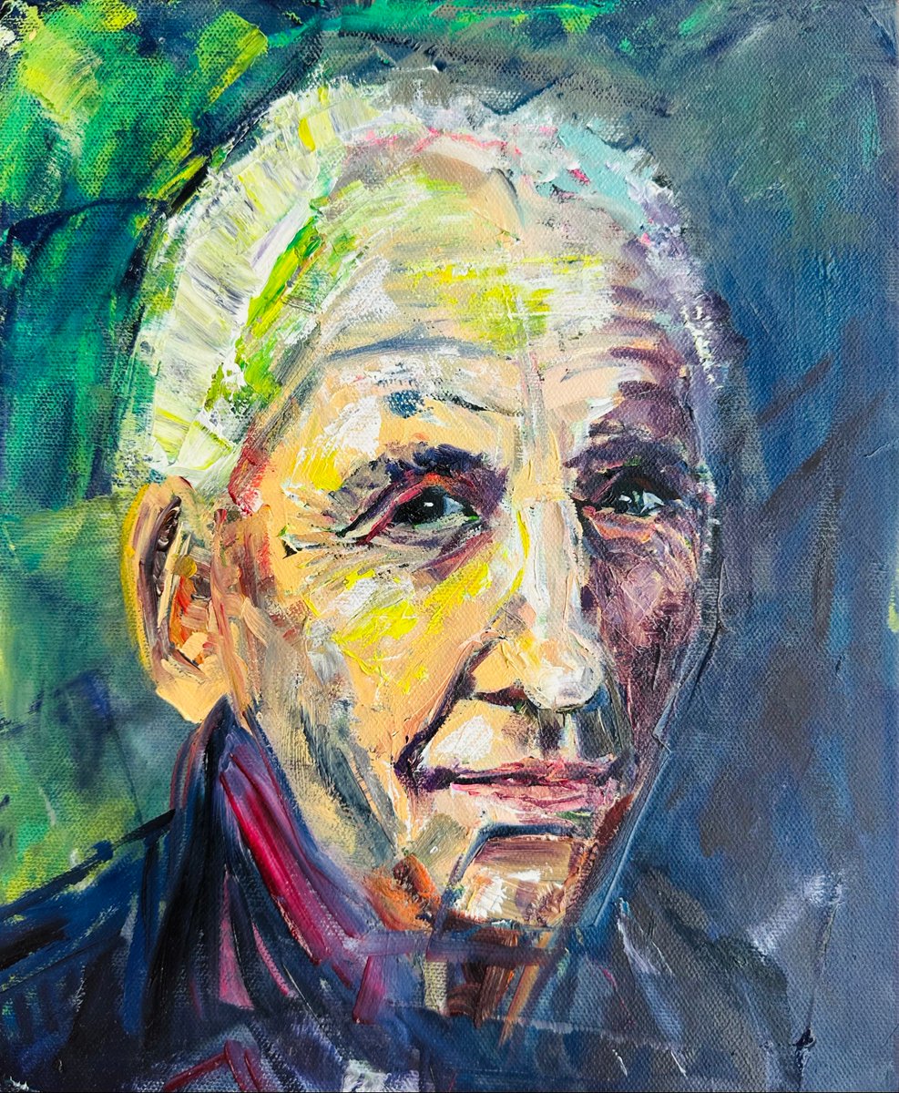 caitoz's tweet image. Daniel Ellsberg (1931-2023)

Oil on canvas.