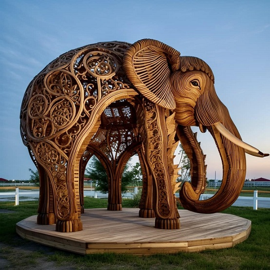 Edward Elderman on Twitter "Unknown carver of elephant( gazebo?)."