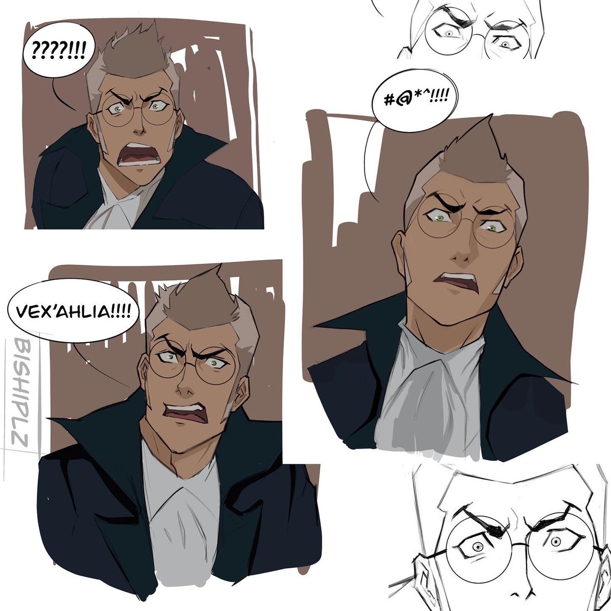 Percy faces 🤩 I wanted to re-post some of my older stuff. I feel like artists aren't supposed to do this but I'm not a content machine babes 💖 #percyderolo #criticalrolefanart #criticalrole #thelegendofvoxmachina #voxmachina #fanart #TLOVM