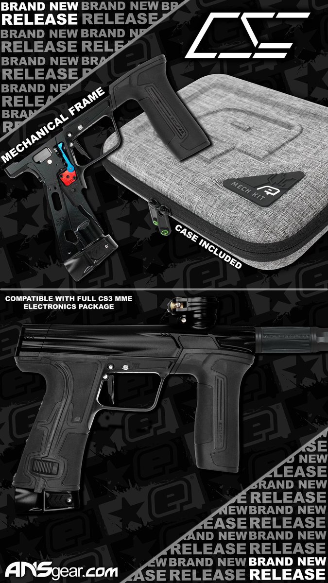ANSgear's tweet image. ⚠️NEW RELEASE ALERT⚠️ The long awaited CS3 mechanical frame is finally here &amp;amp; IN STOCK NOW! Order yours today @ ANSgear.com 👈 #PlanetEclipse #CS3 #Paintball #PlayPaintball #Sports #Outside #ProPaintball #Mechanical #ANSgear