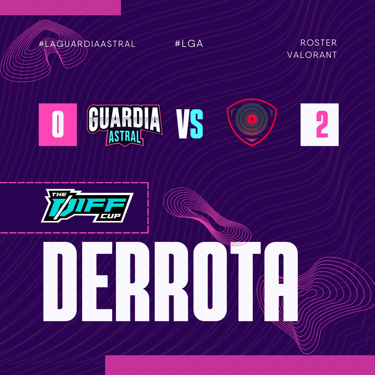 LaGuardiaAstral's tweet photo. ¡RECIÉN EMPZAMOS! ✌️ La Guardia Astral #Valorant no pudo llevarse la victoria en la #TheDiffCup No nos detendremos porque sabemos que el inicio no determina el resto de nuestra historia. 🔥 Esperen más noticias pronto...👌 #LGA #LaGuardiaAstral #Valorantteam https://t.co/to63G8BORy