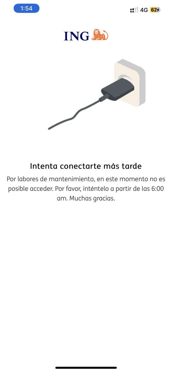 AdriMella's tweet photo. @ING_es Que es lo que está pasando con tantos mantenimientos? Antes eran un par de horas todas las noches pero ahora es que ya es toda la noche completa. Encima siempre cae de fin de semana que es cuando mas hace falta…. #ing https://t.co/HYIaBCQxq2