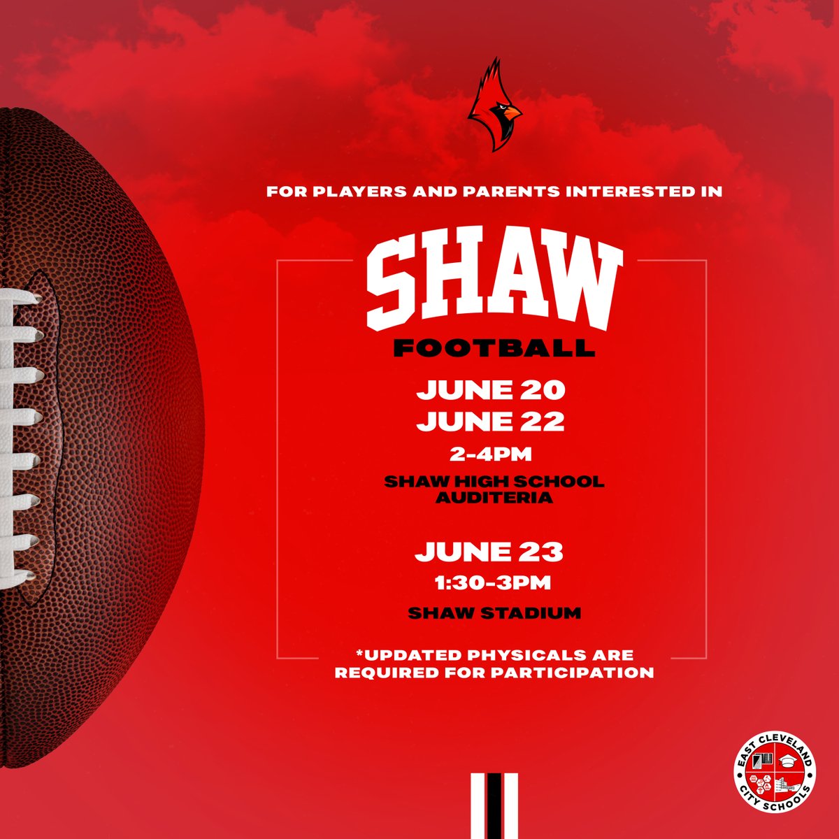 Shaw High School introduces the new Head Coach of Shaw Football Team, Mr. Marvis Hood Jr. We are glad to have you aboard and wish you great success this season. GO! FIGHT! WIN! #shawfootball #flywithus @the_gainzumake