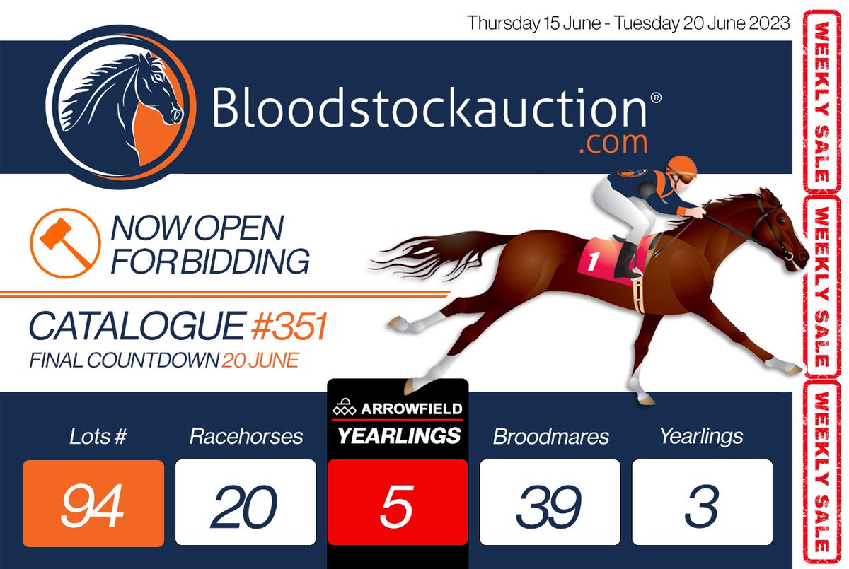 🏇 Catalogue #351 is Now Live! - mailchi.mp/bloodstockauct…