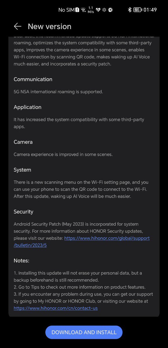 fabrizio_degni's tweet photo. Hello, my Honor Magic3 Pro+ received a massive firmware update with overall improvements.
Curious as usual to check the camera performances ๐
Security patches on May 2023. ๐
#Honor #honormagic3 #honormagic3proplus #firmware #updates #android https://t.co/ghodtYbi5V