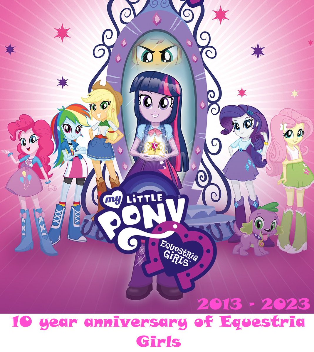 Happy 10th anniversary, My Little Pony: Equestria Girls!! 
#MLP #mlpfim #mylittlepony #mylittleponyfriendshipismagic #mylittleponyfriendshipisforever #EquestriaGirls #EquestriaGirls10thAnniversary #MLPEQG #MLPG4