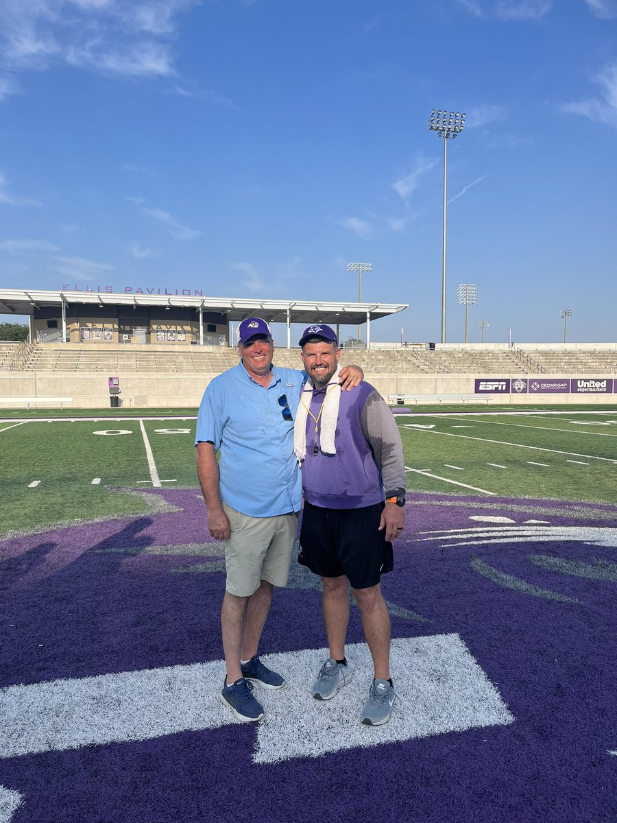 Great to see one of my former players Coach Ryan Pugh at  Abilene Christian. <a href="/CoachRyanPugh/">Ryan Pugh</a>