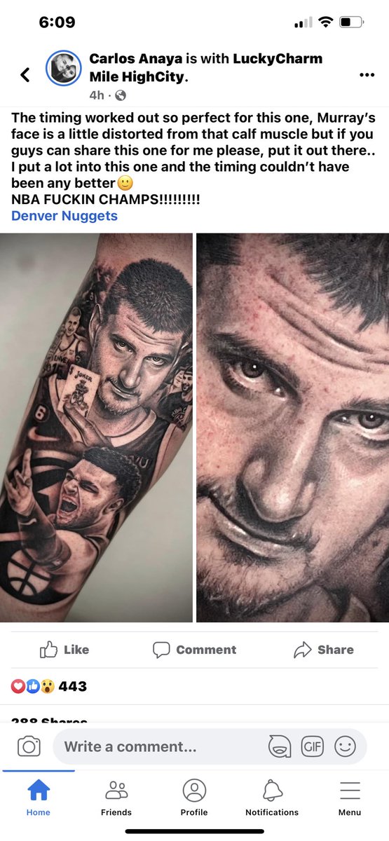 COSportsNut's tweet photo. Man Carlos does some amazing work. @nuggets https://t.co/yqJi366YNo