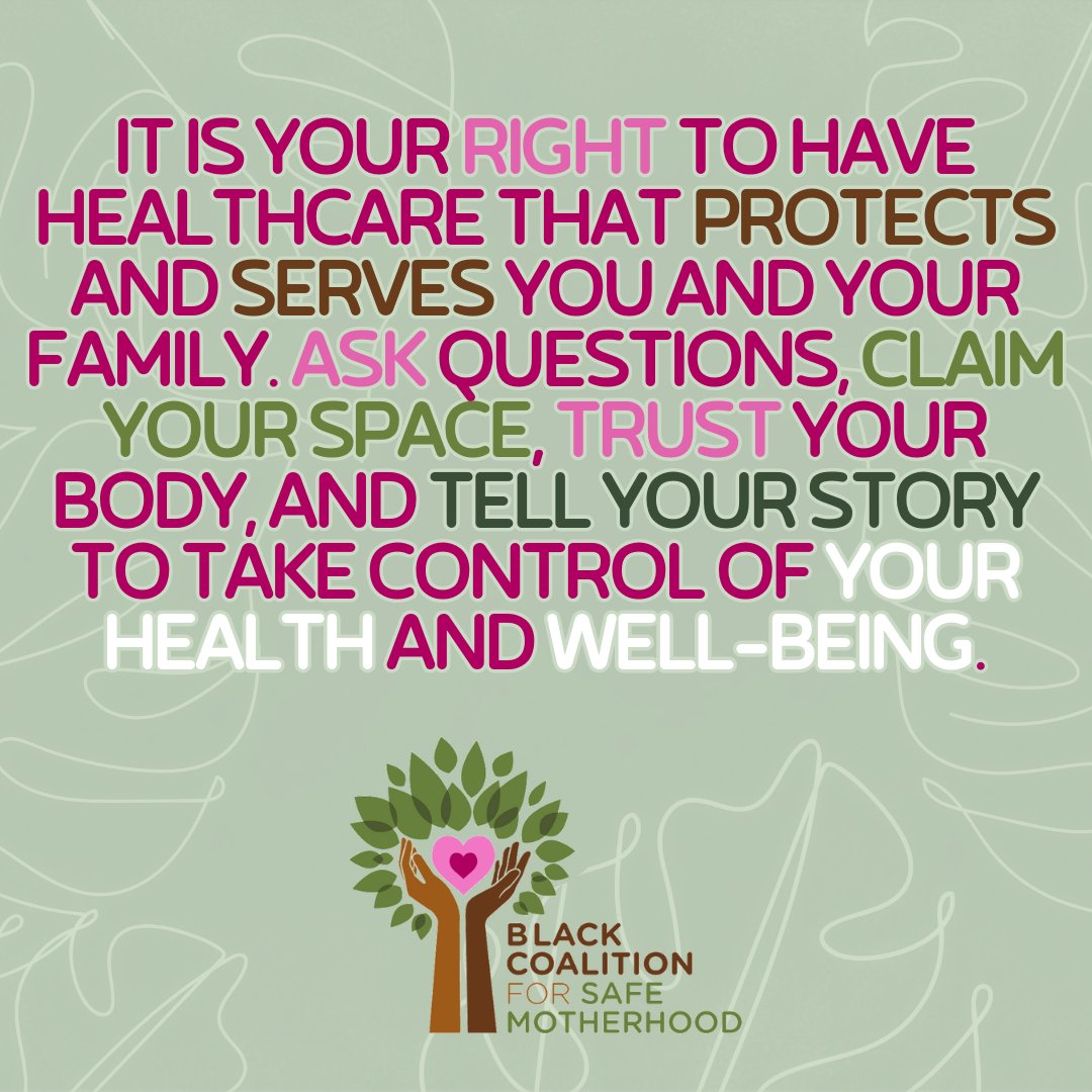 Do you know how to ACTT?

Visit our website to learn more about how to ACTT for yourself and others.

#BlackBirthExperience #BirthingWhileBlack #SaveBlackMothers #BlackMaternalHealth #BirthEquity #MaternalEquity #BirthJustice