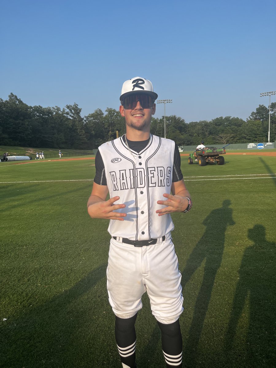 FiveToolETX's tweet photo. F: @Raiders_Griffin 3, Kraken Maldonado 2023
PoG: Logan Schroyer 2 IP, 4K, 0 ER, 0BB https://t.co/EkevdktCRR