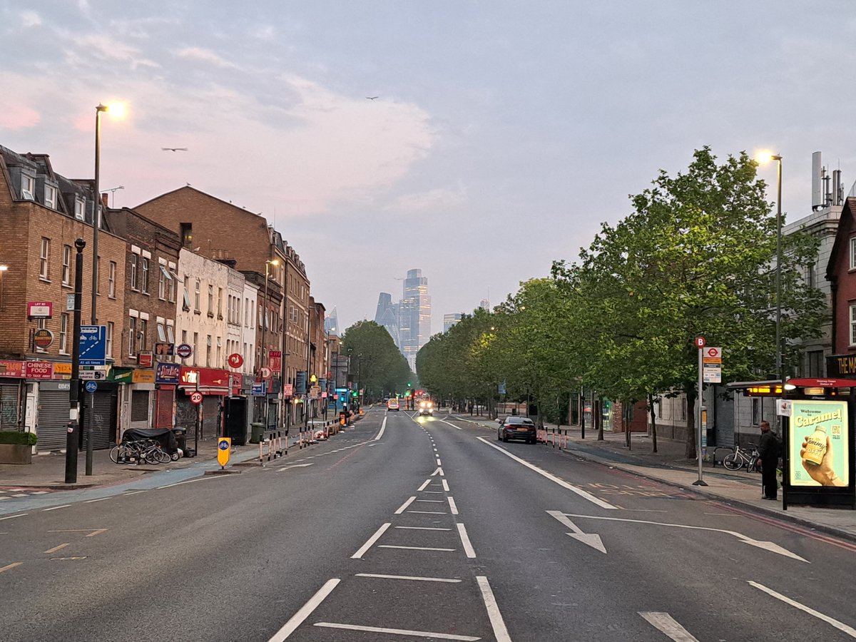 A Very Nice Quiet View of the East End of Stepney Green around very Early morning around Half 4am. 12/06/2023