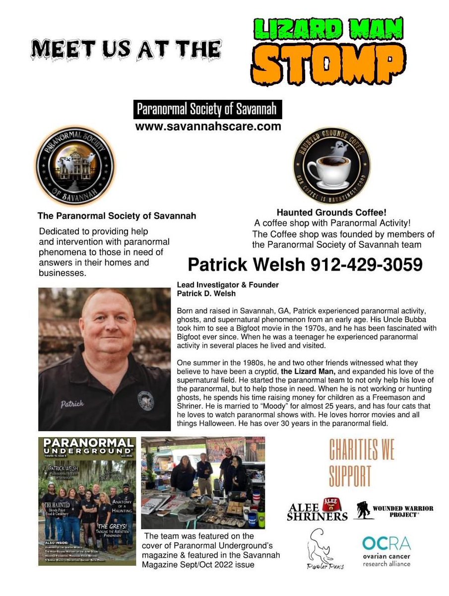 Paranormal Society of Savannah tweet media