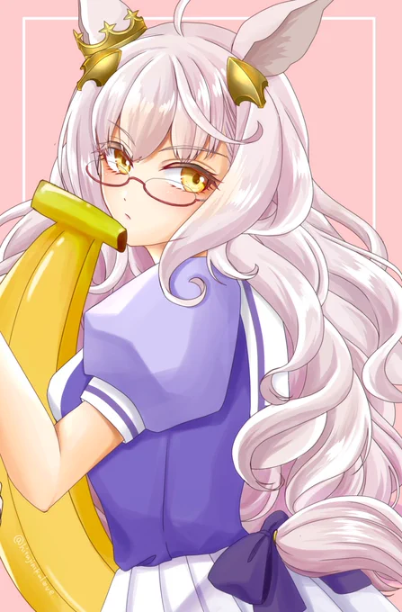 #あなたのぴんく色の作品を見せてください   ハヤヒデ描いてるからピンクいっぱいあるー!と思ったけど、意外とピンク強めのイラストはこれだけだった