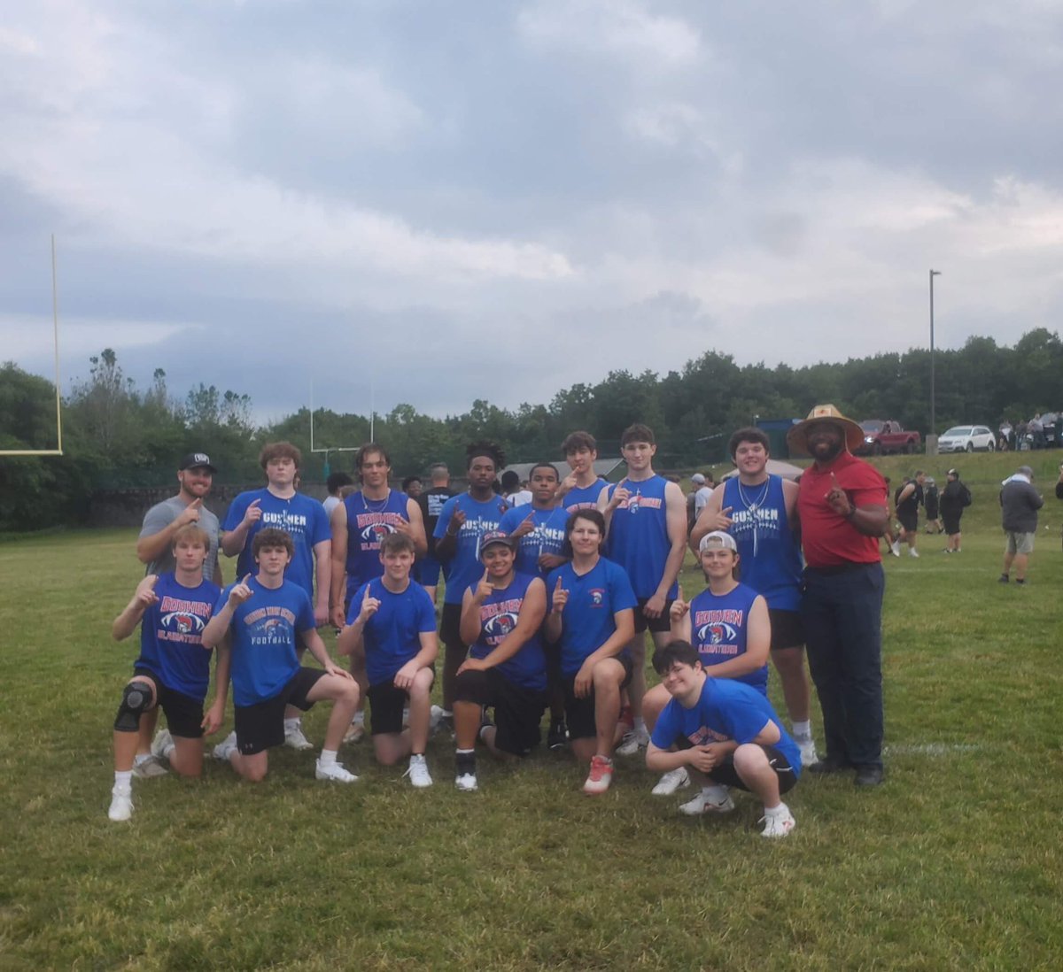 Congrats to our Goshen A squad for winning the Section 9 Lineman Challenge! Awesome to see 18 teams there competing! #CVI
