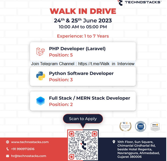 walkin_jobs's tweet photo. Walk-in interviews will be held on #June 3rd, 4th, and 5th - [ 2/3 ]

Telegram Channel : https://t.co/OE9GqW0eXi

#walkininterview #careers #வேலைவாய்ப்பு #jobsearch #jobseekers #jobs_careers #walkin_jobs #india #freshers #Walkindrive #Walkin #interview #careeropportunities https://t.co/3stc1CtU1f