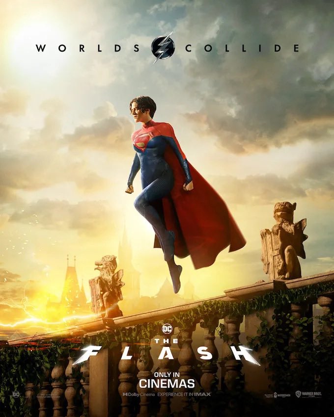 AngelicaMcD's tweet photo. Representation matters &amp; today girls &amp; women of color will see themselves in an actor &amp; character who represent strength, vulnerability &amp; possibility.  A star claims her place in the sky. Felicidades @SashaCalle! ❤️ 

@dcofficial @dctheflash #supergirl #theflashmovie https://t.co/tD7zZdVE6d