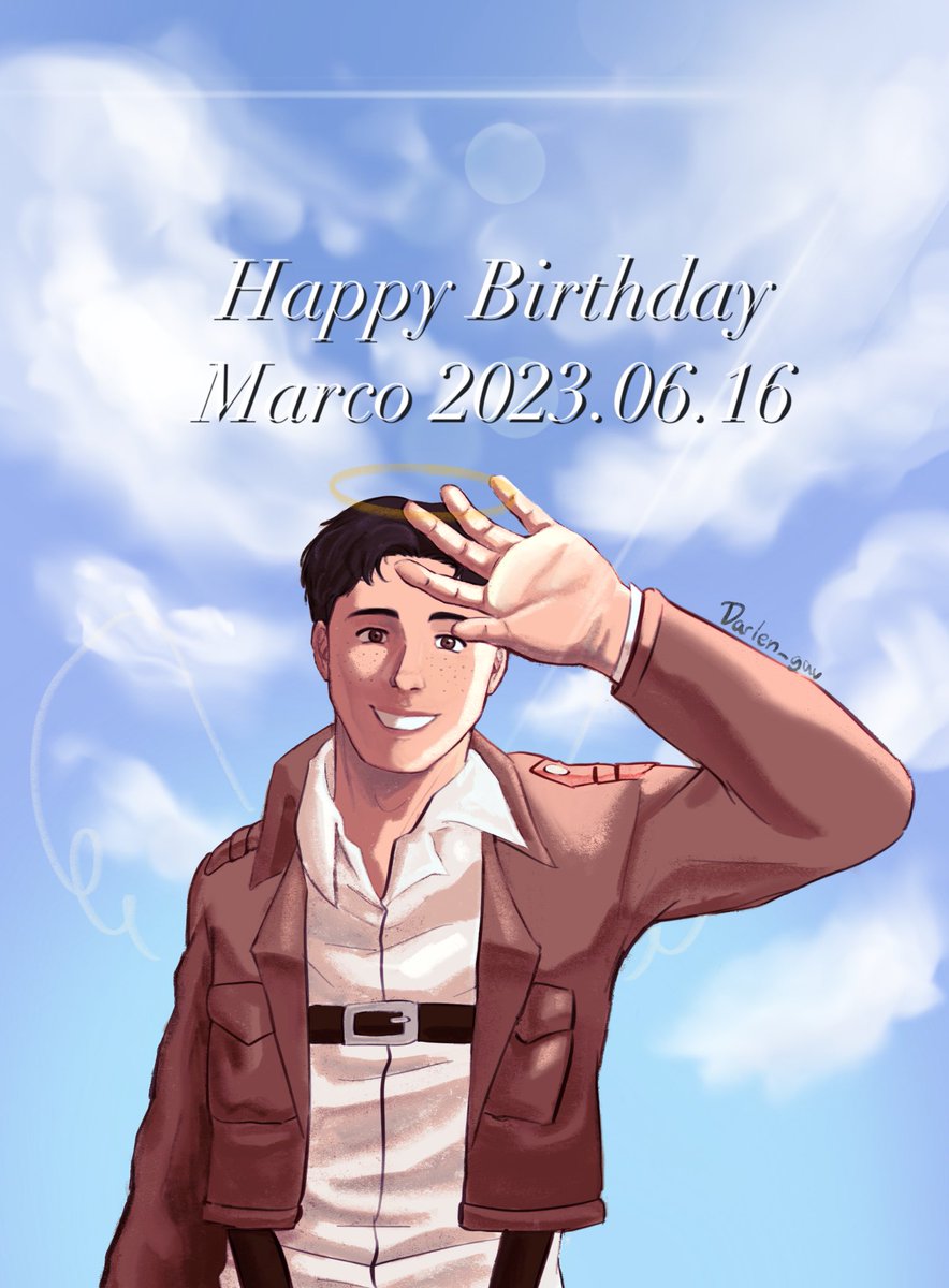 Happy Birthday to the love of my life 💕‼️ #AttackOnTitan #MarcoBodt #マルコ・ボット誕生祭2023