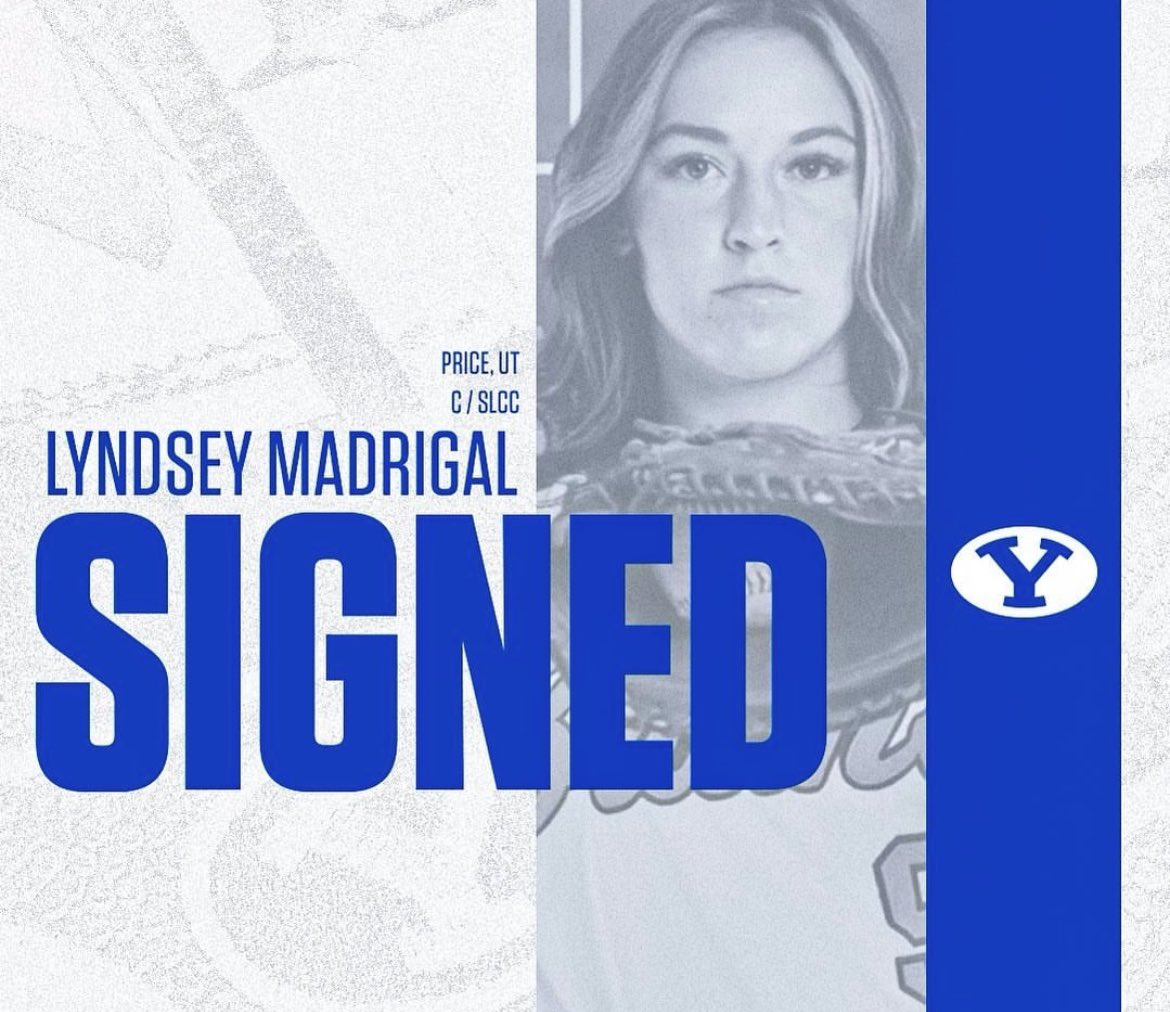 Congratulations Lyndsey!! BYU got a great one!! 💙🤍🩵