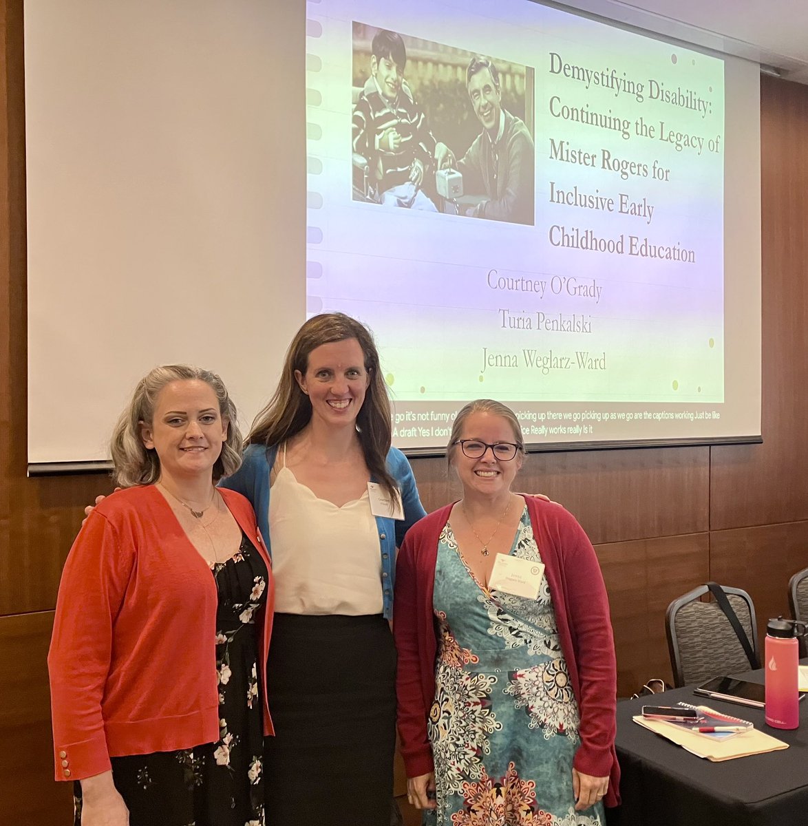 We did it! Demystifying Disability: Continuing the Legacy of Mr. Rogers in Inclusive Early Childhood Education @FredRogersInst Great session with amazing new friends from across the country who are doing good work to support children! @TuriaMarie @CourtneyOGrady1 @unlvcoe @unlv