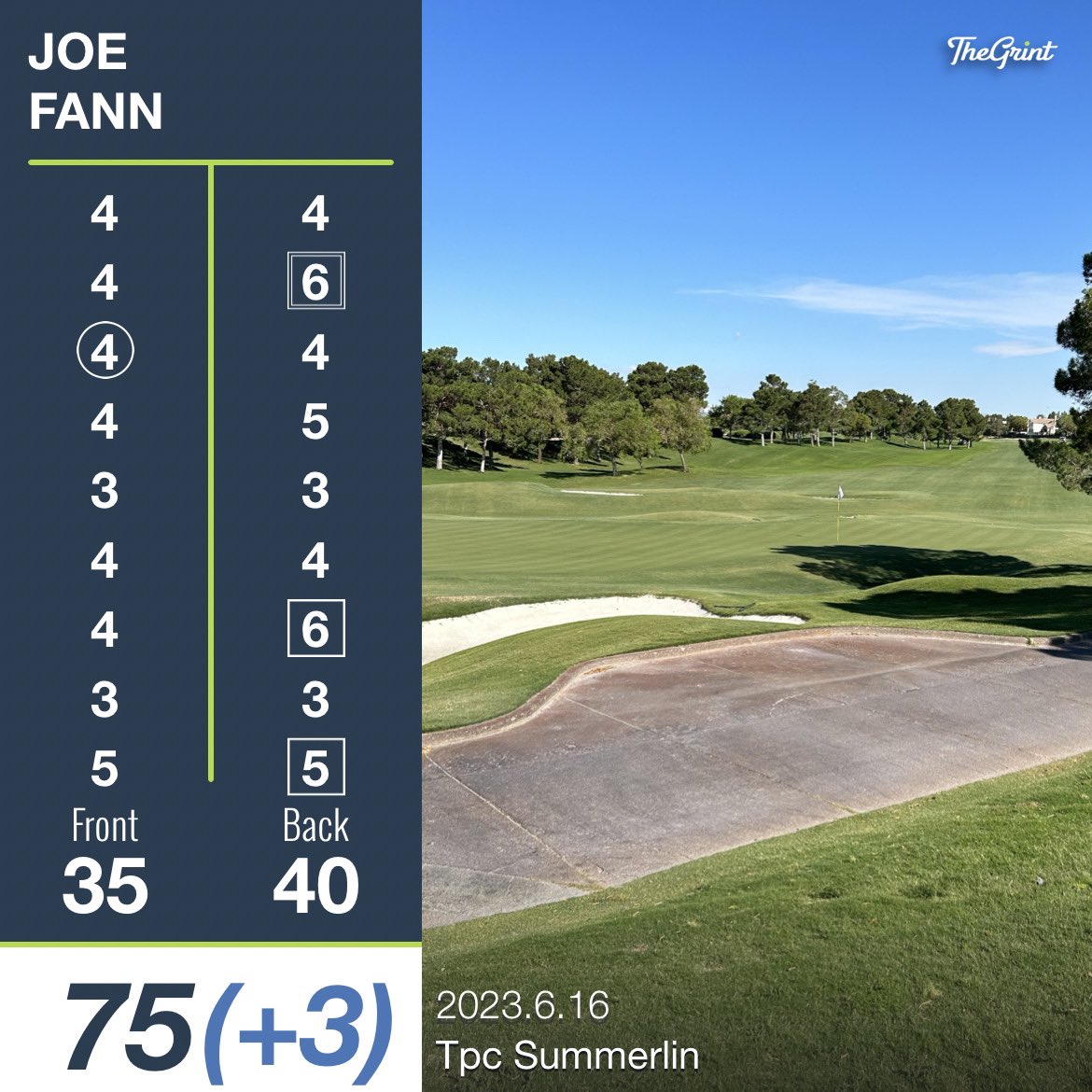 Joe_Fann's tweet photo. I was a naughty boy. Career day at TPC Summerlin. Handicap differential of 1.7. https://t.co/Y9Yar7TrC1