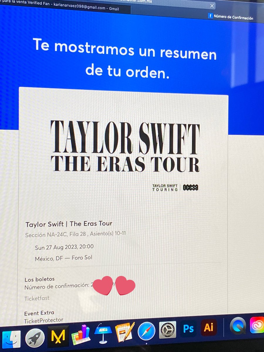 tAyLorC0r3's tweet image. Después de mucho tiempo esperando… SEE YOU SOON!!! @taylorswift13 @taylornation13 🥹🥹🫶🏼🫶🏼💐💝🌈❤️‍🩹🇲🇽
