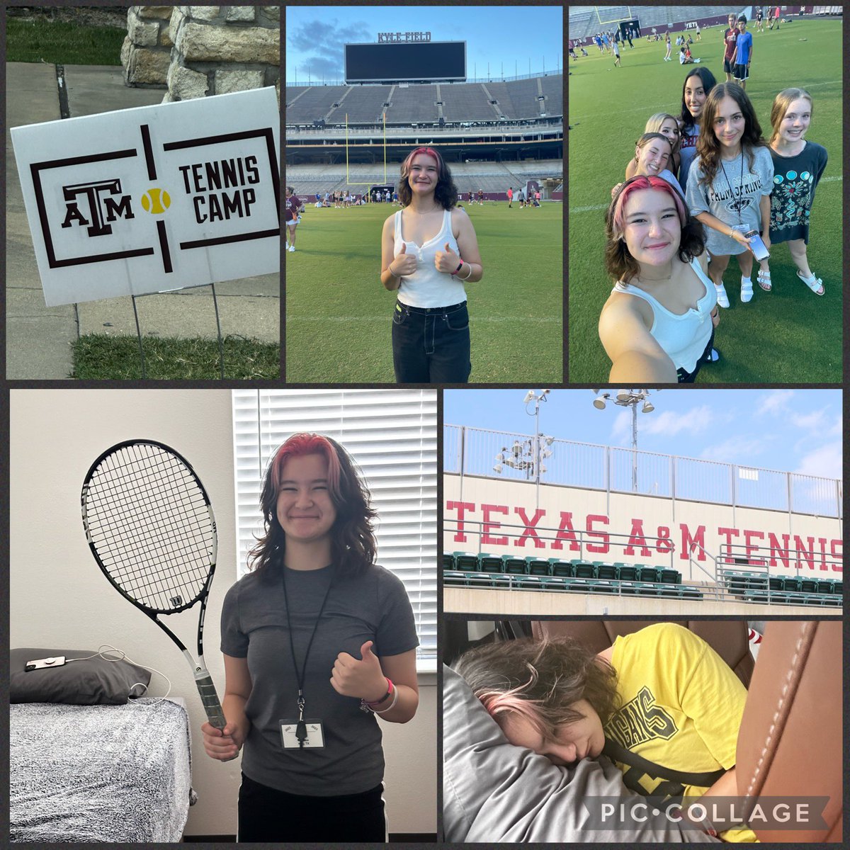 What an amazing week she had at <a href="/AggieWTEN/">Texas A&M Women's Tennis</a> summer camp.  #ShesAllKat
