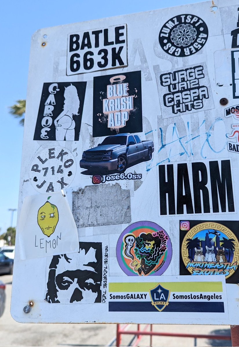MsYellowArt's tweet photo. Out in the wild &amp; in good company with friends ~
Ps. My sticker been running there for almost a decade✨ #LAGalaxy #Batle663 #TVA #Caroe https://t.co/HQ8gGEbl4k