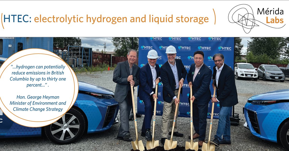 🇨🇦Shovels on the ground: it was great to attend the ground-breaking ceremony for HTEC’s hydrogen production facility in Burnaby. BC Hydro will provide electricity to a 2.5MW water electrolyser. 
#hydrogen #ClimateActionNow