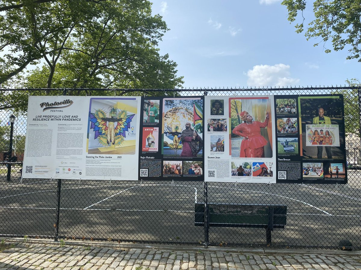 QuebecNewYork's tweet photo. Yesterday we brought members of @fondemergence to Queens to meet with @CaribEquality. They spoke with @MohamedQAmin, @jade_stiletto about their #LivePridefully photography exhibit and the ways in which the organization has advocated for Caribbean #LGBTQ+ immigrant voices in NYC🌈 https://t.co/9mydlvNFK9