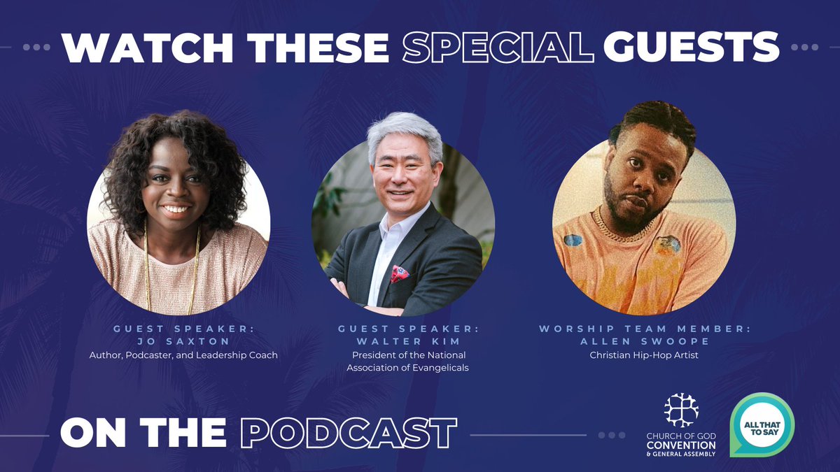 ChoGMinistries's tweet photo. The 2023 Convention is NEXT WEEK! ๐คฏ Check out each of these guests on @AllThatToSay before seeing them on stage in #Tampa, FL.๐ด @josaxton: https://t.co/oo62o5gUBE Walter Kim: https://t.co/TssowQCcPM @MrSwoope: https://t.co/DJcY9O6dJ1 #FBF #CHOGConvention #AllThatToSay #Podcast https://t.co/3VejEJ0tnP