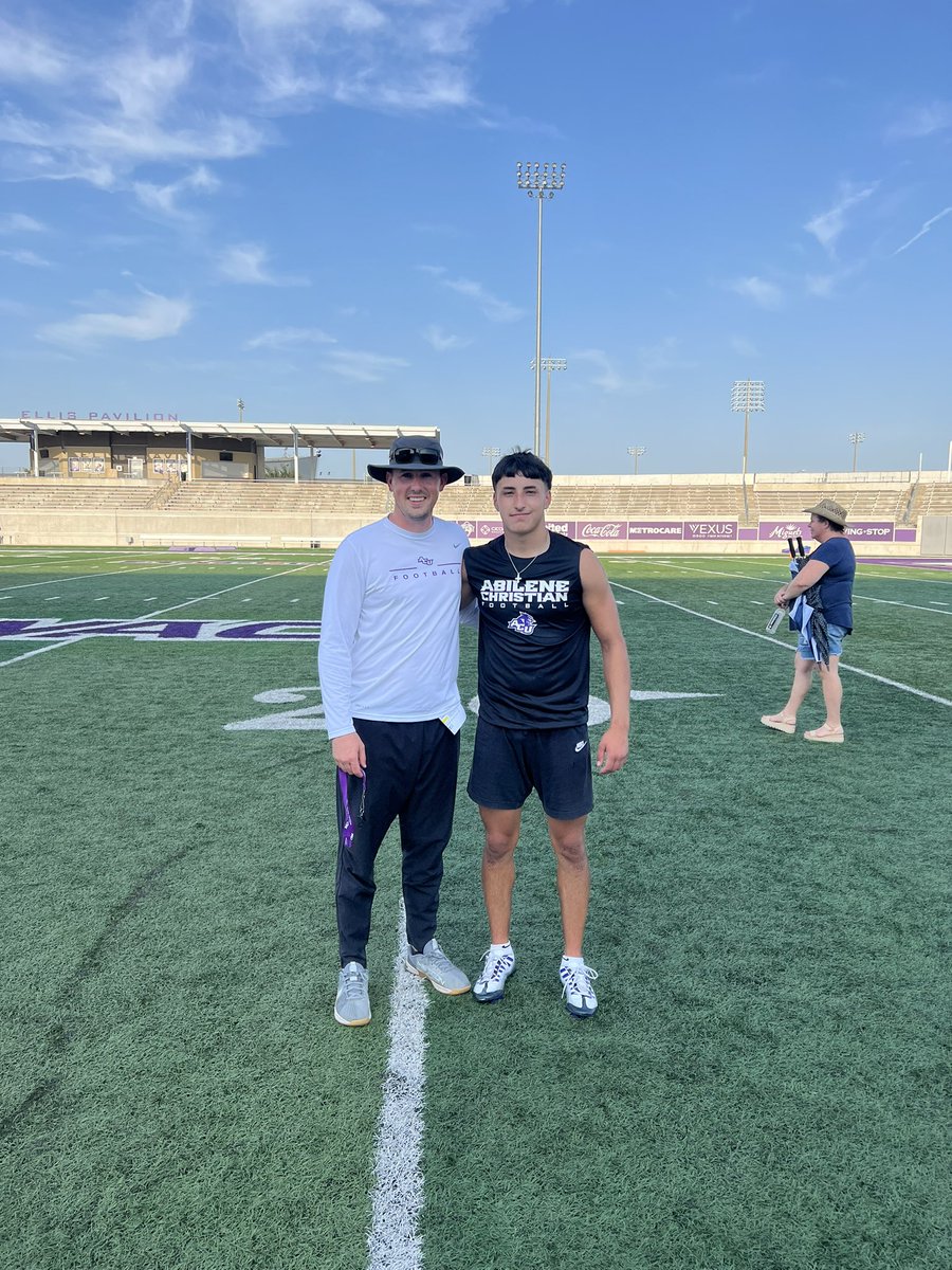 dominguez_athen's tweet photo. Thanks for a great camp and great learning experience at @ACUFootball 
@CoachDubin @ACUCoachCass and looking forward to compete at the DB camp July 21st https://t.co/6VGQCGtPws