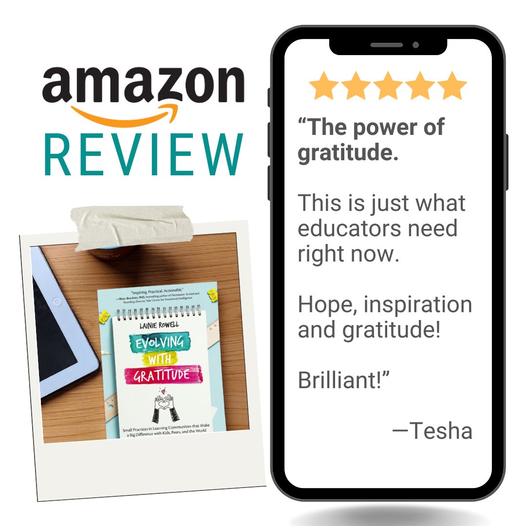 Thankful for this amazing #EvolvingWithGratitude review!
⭐️⭐️⭐️⭐️⭐️

On behalf of the contributors & the IMPress team, we appreciate those taking the time to rate, review, & share!

Full review
➡️amzn.to/3m9JnlS

@gcouros @burgessdave @dbc_inc