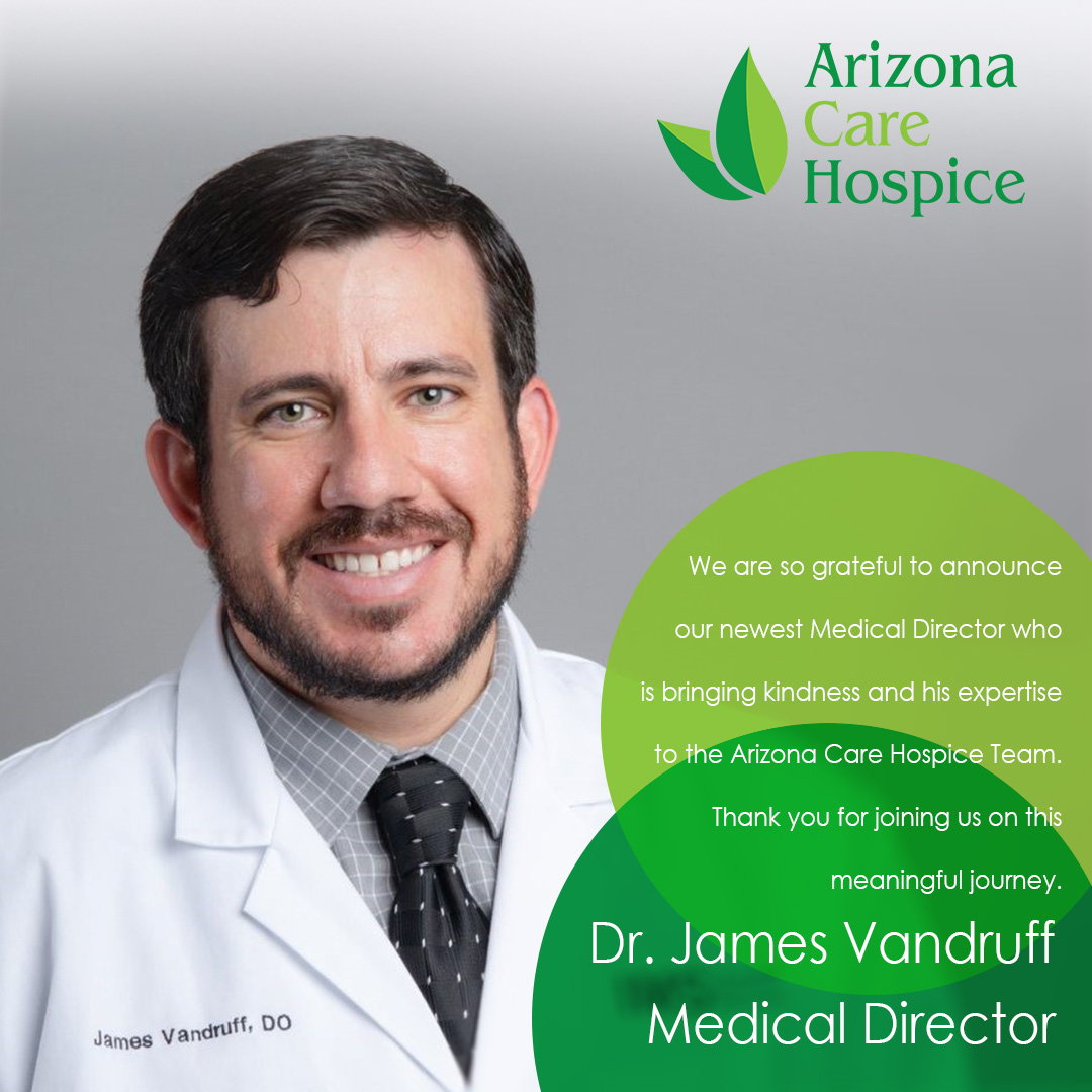 Help us give a warm welcome to our newest Medical Director, Dr. James Vandruff! We're so grateful to have you on our team. 💚💚💚 #prescott #payson #fountainhills #hospicenurse #childrenshospice #hospice #arizona