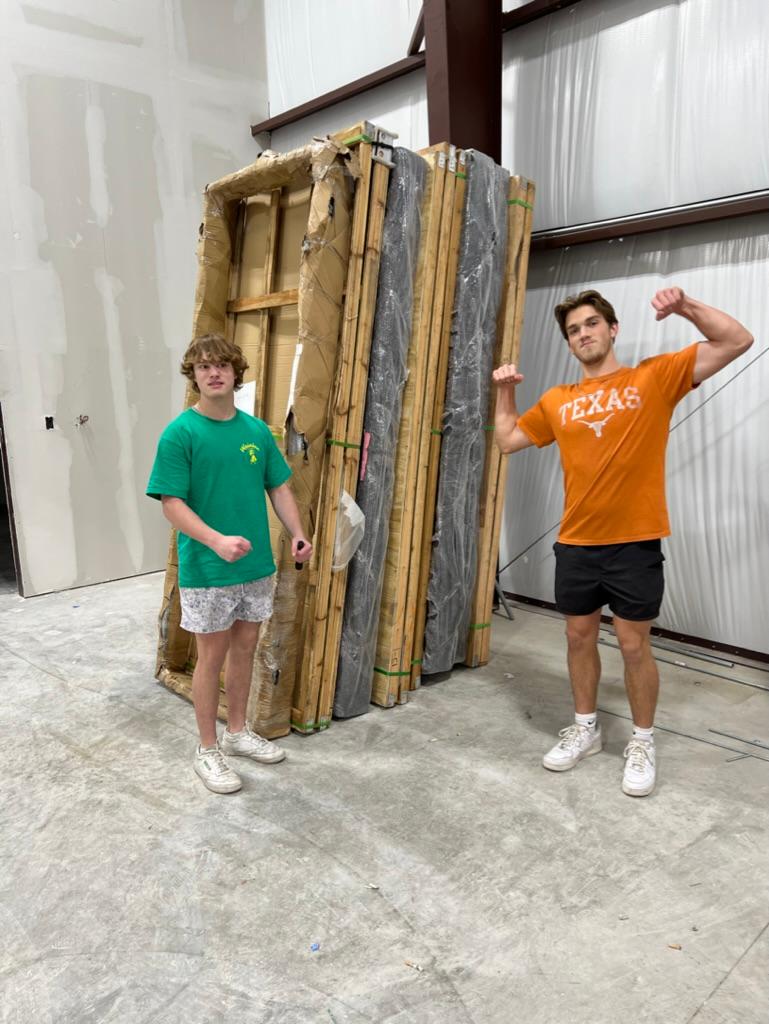 LegacyExtATX's tweet image. Ever wonder how doors are packed without damage? Several layers of padding surround the door under a strong plywood structure. The final product requires two strong boys to carry.