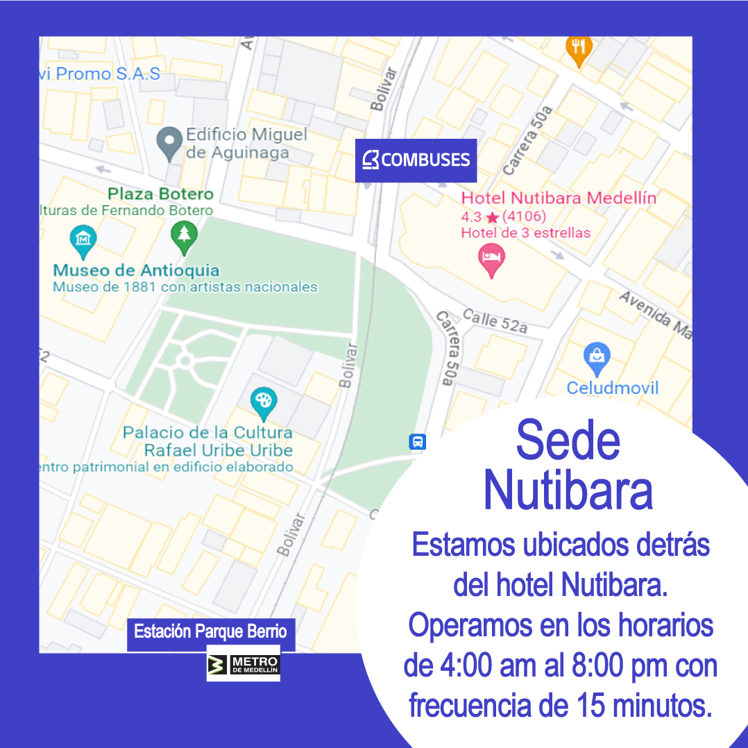 Combuses_aero's tweet photo. Encontrar nuestras sedes es muy fácil. Ten en cuenta que cubrimos el norte y el sur de la ciudad para mayor cobertura.
#combuses #transportepublico #medellín #aeropuertojosemariacordova https://t.co/WVduEvDiAm